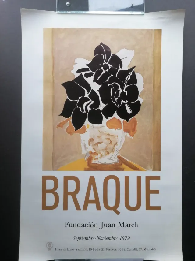 Cartel Braque Fundación Juan March original 1979
