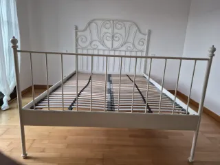 Cama Ikea Leirvik Blanca 140x200