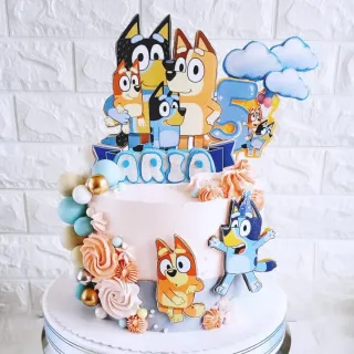 Tarta temática Bluey cumpleaños