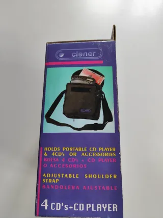 Funda para CD Player y 4 CDs Clener