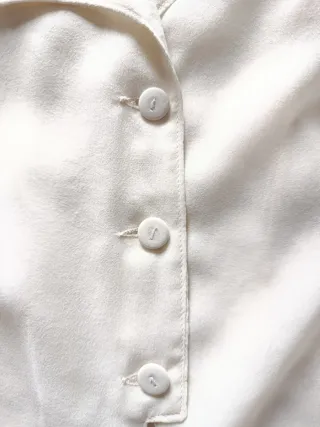 Camicia copricostume bianca/panna