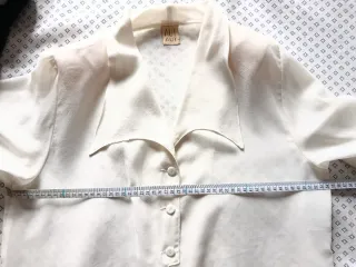 Camicia copricostume bianca/panna