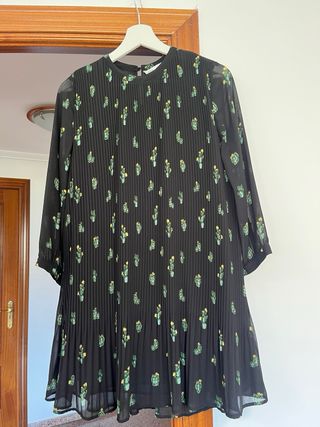 Vestido negro cactus S