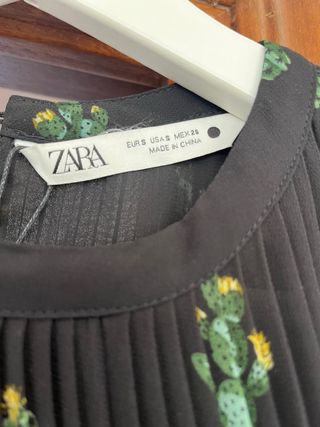 Vestido negro cactus S