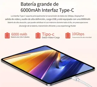 Tablet Android 14 Wi-Fi 5 12GB RAM 128GB