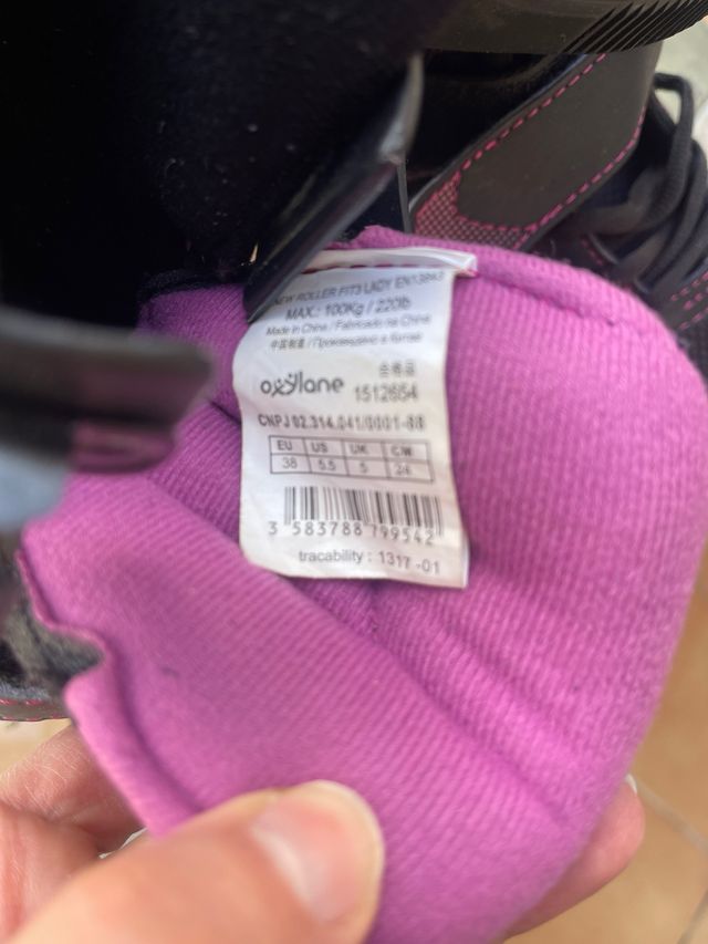 Patines línea Oxelo y protecciones