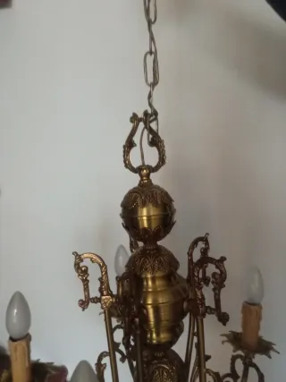 Lámpara de latón vintage