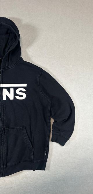 Sudadera Vans Negra con Cremallera Talla L/XL