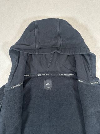 Sudadera Vans Negra con Cremallera Talla L/XL