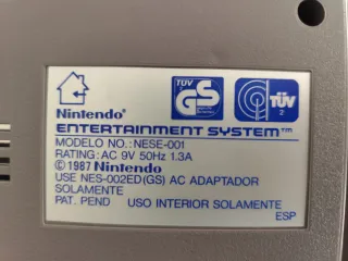 Nintendo NES 1987  Consola Versión Española