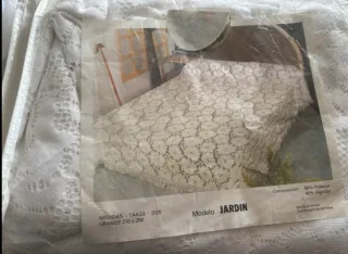 Colcha Matrimonio Encaje Blanco