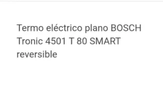 Termo Eléctrico Bosch Tronic T 80L