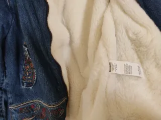 Chaqueta Desigual Denim con Pelo Talla M