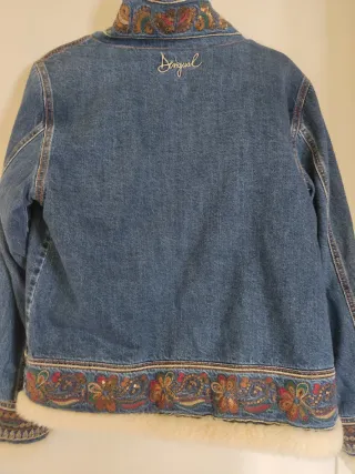 Chaqueta Desigual Denim con Pelo Talla M