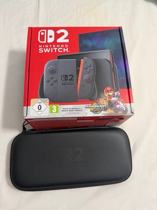 Nintendo Switch 2 negra + Funda