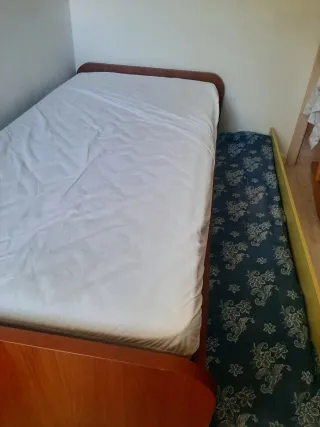 Cama nido completa madera y tela