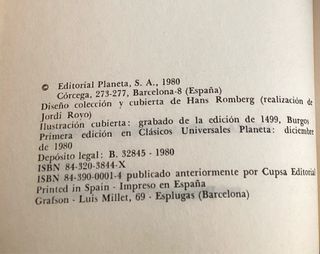 La Celestina Edición 1980