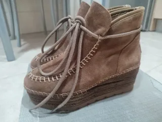 Botines s Vidorreta Piel Esparto Talla 40