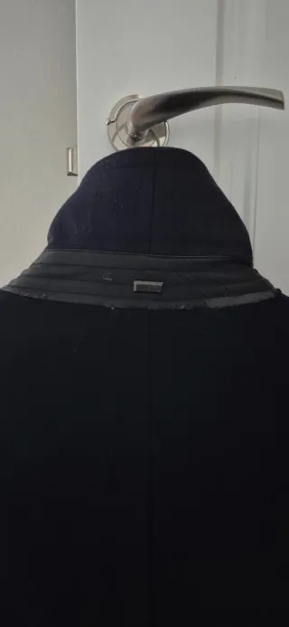 Abrigo Mango Azul Hombre