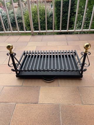 Parrilla para chimenea de metal