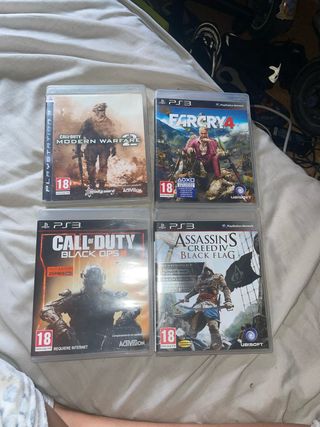 Pack 4 Juegos PS3: Call of Duty, Far Cry, Assassin