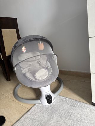 Hamaca bebé eléctrica gris