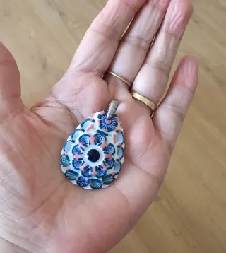 Colgante Sargadelos Porcelana y Plata