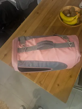 Transportín Ferplast Cocotte rosa y gris