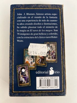 Tarot de los Magos-John J. Blumen. ORIGINAL.