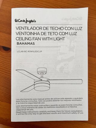 2 Ventiladores de techo con luz plateado