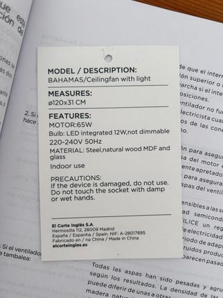 2 Ventiladores de techo con luz plateado