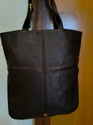 Bolso Piel Purificación García Marron.