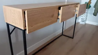 Recibidor moderno madera y metal