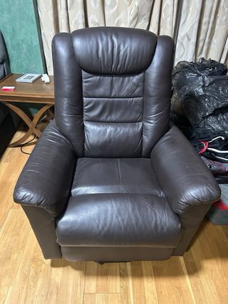 Sofá Relax Piel Marrón