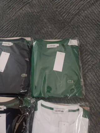 Conjuntos Lacoste Negro, Verde y Blanco