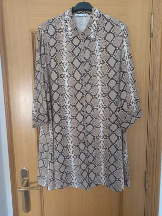 Vestido camisero Lefties manga 3/4 Talla M