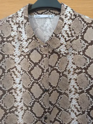 Vestido camisero Lefties manga 3/4 Talla M