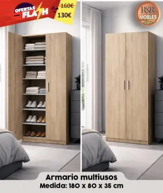Armario R&R Mobles Madera Beige/Marrón