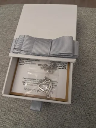 Collar Corazón Plata con Circonitas