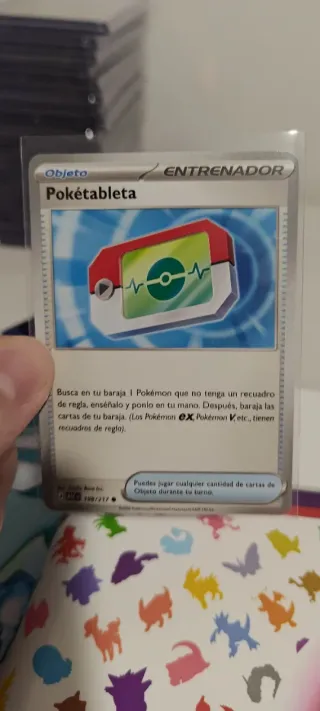 Carta Pokémon Pokétableta Objeto Entrenador