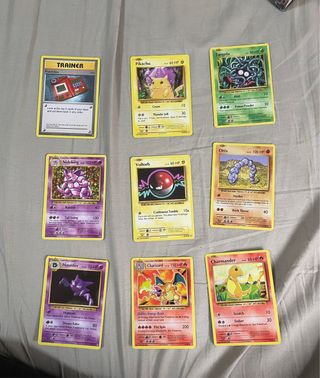 Lote Cartas Pokémon Antiguas