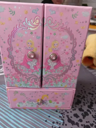 Joyero infantil princesa rosa