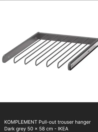 Pantalonero extraíble + divisor armario IKEA