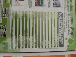 Micrófonos + Adaptador + 5 Juegos SingStar PS2