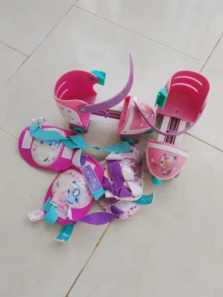 Patines, rodilleras y coderas infantiles