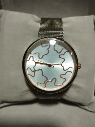 Reloj de Malla Dorado y Plateado