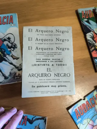 Comic Audacia 1962. Originales lote de 17