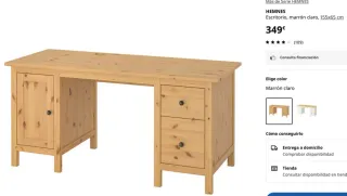 Escritorio de madera de estilo clásico