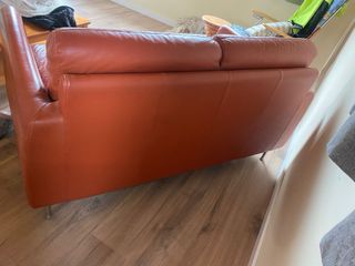 Sofá de piel 2 plazas