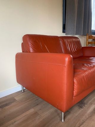 Sofá de piel 2 plazas